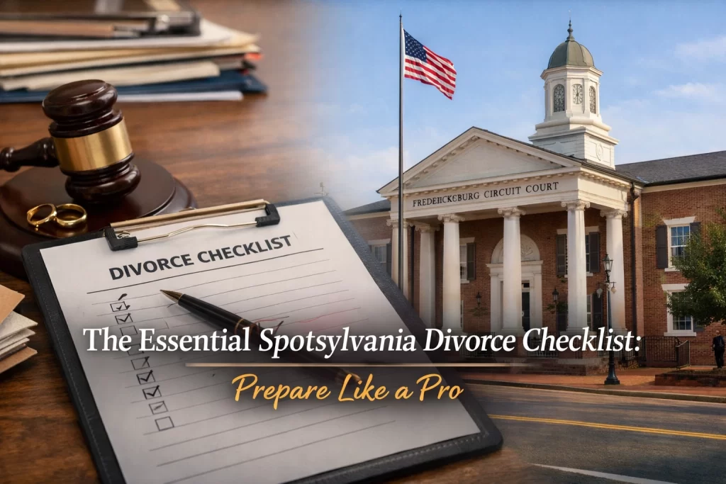Spotsylvania Divorce Lawyer Divorce Checklist