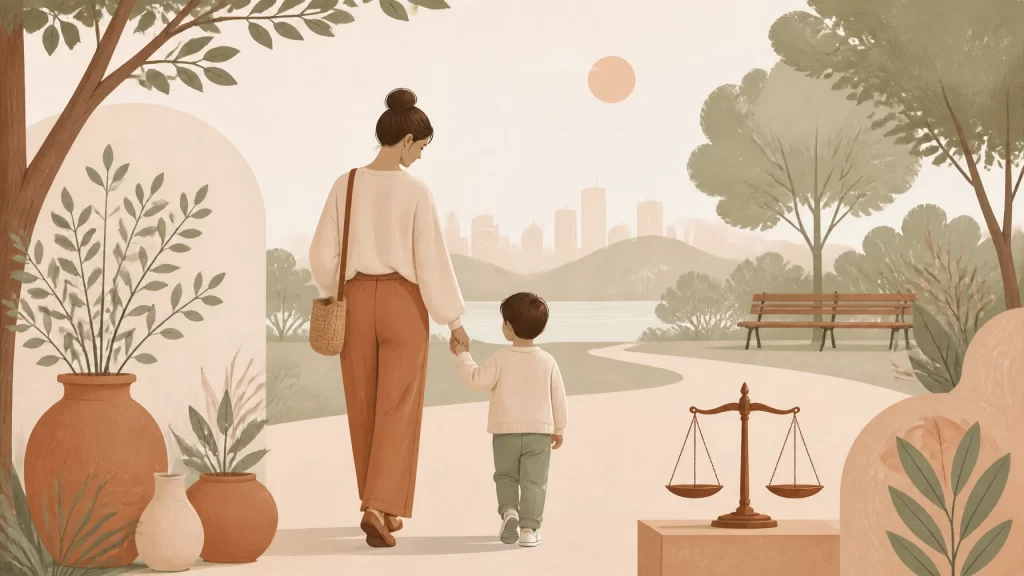 Child custody attorney Virginia — parent and child at consultation with family law attorney