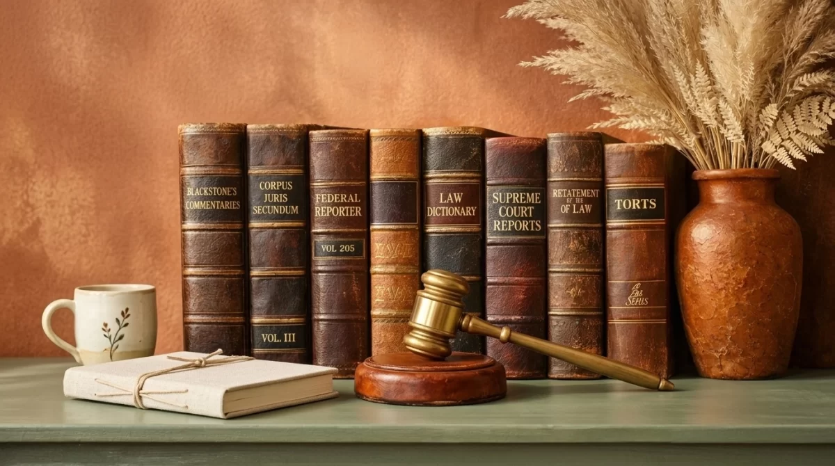 Virginia courtroom legal desk with gavel